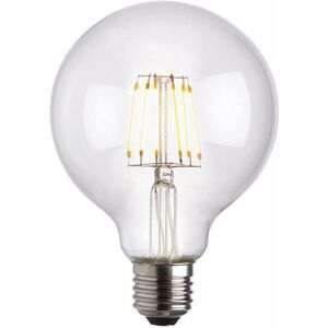 LOOPS LED Filament Lamp Bulb Dimmable 6W E27 LED 95mm Clear Glass Globe Warm White