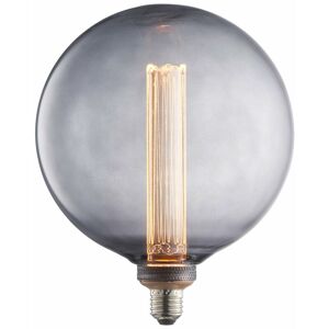 LOOPS Led Filament Lamp Bulb Smoked Glass 2.8W led E27 Warm White Globe Bulb