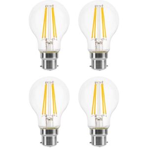 Lowenergie - led Filament Light Bulb A60 gls Traditional Bulb B22 Bayonet 6.6w equiv brightness 100w Warm White 2700K Energy Saving - Pack of 5