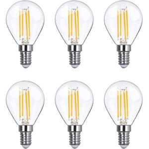 Lowenergie - led Filament Light Bulb G45 Golf Ball E14 Screw 3.5w equiv brightness 40w Warm White Mini Globe 2700K Chandelier Energy Saving - Pack of