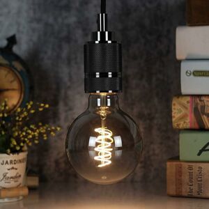 Groofoo - Led Light Bulbs Vintage Bulb 4W Dimmable Smoked Glass 2700K Warm White Edison Screw E27 Base 220/240V Decorative Light Bulbs G95