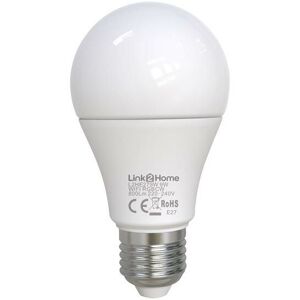 Link2home - L2HE279W Wi-Fi led es (E27) Opal gls Dimmable Bulb, White + rgb 800 lm 9W LTHE279W