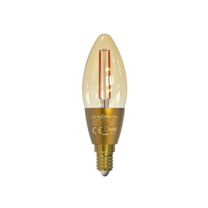 Link2home - L2HFE145W Wi-Fi led ses (E14) Candle Filament Dimmable Bulb, White 400 lm 4.5W LTHFE145W