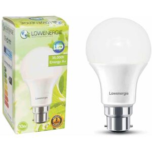 Led Light Bulb 10w B22 Day White 6000K A60 gls a+ Energy Saving Lamp - Pack of 10 - Lowenergie