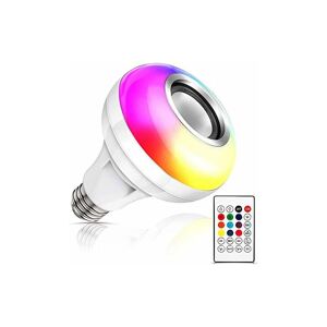 MUMU Music led light bulb, E27 Bluetooth speaker rgb color changing light bulb with