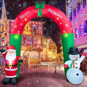 Denuotop - Other Decoration for Christmas, 8ft Inflatable Christmas Decoration, Christmas Arch with Santa Claus, Self Inflatable Christmas