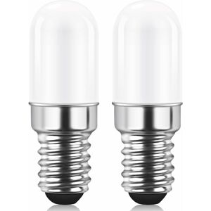 DENUOTOP E14 led Fridge Light Bulb, 1.5W Equivalent to 15W, Warm White 3000K, Light Bulb for Fridge, Salt Lamp, Sewing Machine, Non Dimmable, Pack of 2