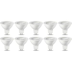 AOUGO Pack of 10 GU5.3 MR16 led Bulbs 5W Warm White Non Dimmable 220V [Energy Class g]