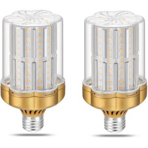 AOUGO Pack of 2 E27 30W led Bulb, Warm White 3000K (Equivalent to 250W Incandescent Bulb) 3500LM Non Dimmable, Flicker Free