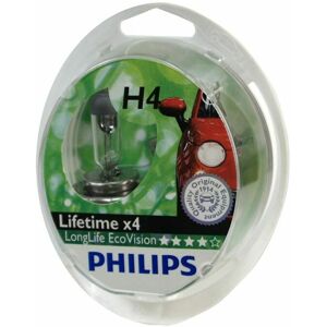 Philips - LongLife EcoVision Type of lamp: H4 Pack of: 2 car headlight bulb