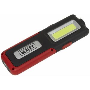 Loops - Rechargeable Inspection Light with Power Bank - 5W cob & 3W smd led - Red