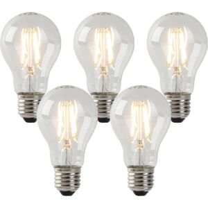 LUEDD Set of 5 E27 led filament lamps clear glass 3W 250 lm 2200K