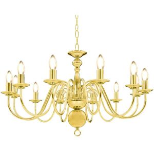 SWEIKO Chandelier Golden 12 x E14 Bulbs VDTD23220