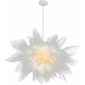 Denuotop - Unique design fancy gauze ceiling lamp - cream white, E27, unfolded diameter 45CM