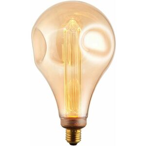 Loops - vintage led Filament Light Bulb amber glass E27 Screw 2.5W xl 243mm Dimple Lamp