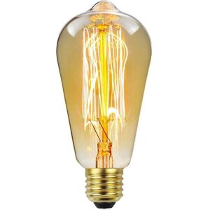 Linghhang - 4 Pack Vintage E27 Edison Dimmable ST64 40W 2700K Warm Incandescent Bulbs, Classic Antique for Squirrel Cage Table Lamps, Home Office,