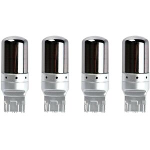 Tlily - 4Pcs Chrome Series 7440 T20 144SMD Canbus Error Free led Bulb Lamp Turn Signal Light