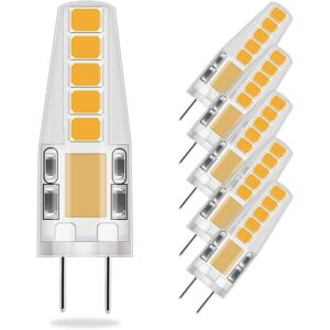 Tinor - Warm White G4 led Bulbs, 36mm x 9mm, Closer to Traditional Size, 3W led, Equivalent to 23W Halogen Lamp, 3000K, ac/dc 12V