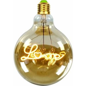 DEWDAT Big Globe G125 4W 220/240V Vintage LED Light Bulbs for Alphabet Decoration Warm Yellow