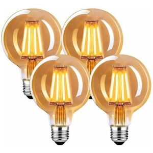 Mumu - E27 Vintage led Light Bulb, E27 Vintage Light Bulb 4W G80, E27 Vintage Light Bulb 2700K Warm White, Vintage led Light Bulb Ideal for Pendant