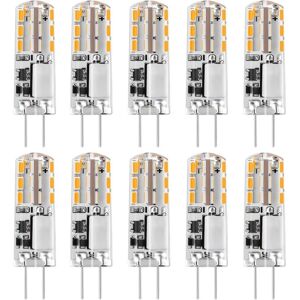 BEIJIYI G4 LED Bulbs 12V AC/DC Warm White 3000K 120LM, 2W, 15-20W Halogen G4 Replacement Capsule Bi-Pin Type JC Energy Saving, Non-dimmable Light (10 pcs)