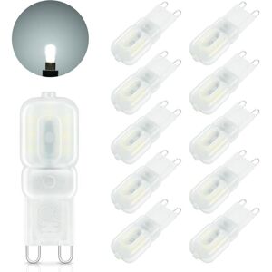 BEIJIYI G9 LED Bulb, 3W Equivalent to 30W Halogen Lamp, Cool White 6000K, 300LM, Mini G9 LED Lamp Flicker-Free, Non-Dimmable, 360° Beam Angle for Bedroom,