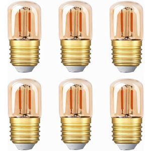 Beijiyi - Mini Tube led Bulb 1W T28 Edison led Filament Lamp E27 Screw Base 2200K Super Warm White Light Bulb for Decorative Use 80 lm, non-dimmable