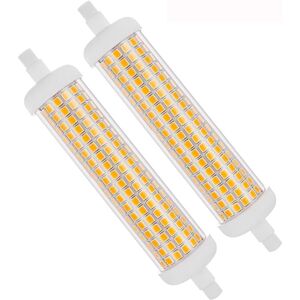 Memkey - Pack of 2 R7s 118 mm led bulbs, dimmable, warm white 3000 k, 20 w, equivalent to 100 w ac 230 v, 2000 lm, J-type, 180 °