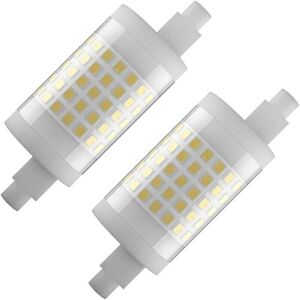 NEIGE 2 Pack 78mm R7S led Light Bulb, 10W Dimmable J78, 100W T3 Halogen Replacement, Warm White 3000K NEIGE 2 Pack 78mm R7S led Light Bulb, 10W Dimmable J78, 100W T3 Halogen Replacement, Warm White 3000K