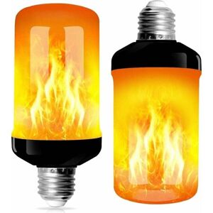 Linghhang - 2 Pack E27 led Flame Light Bulbs 3 Modes with Gravity Sensor Flame Bulb for Indoor/Outdoor/Bar/Party Christmas Decoration Linghhang - 2 Pack E27 led Flame Light Bulbs 3 Modes with Gravity Sensor Flame Bulb for Indoor/Outdoor/Bar/Party Christmas Decoration