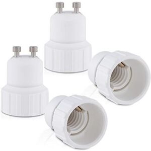 TORMATOR 4x2.8cm 4pc socket adapter - GU10 to E14 socket converter - Bayonet base lamp holder adapter for LED halogen bulbs TORMATOR 4x2.8cm 4pc socket adapter - GU10 to E14 socket converter - Bayonet base lamp holder adapter for LED halogen bulbs