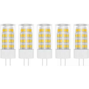 Cyslmuk - 5X G4 led Lamp 5W Bulb Lamp 51 smd 2835LEDs Warm White 3000K led Bulb Equivalent to 50W Halogen Lamp ac/dc 220V Cyslmuk - 5X G4 led Lamp 5W Bulb Lamp 51 smd 2835LEDs Warm White 3000K led Bulb Equivalent to 50W Halogen Lamp ac/dc 220V
