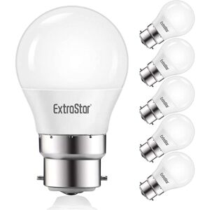 Extrastar - 7W led G45 Golf Ball Bulb B22 Warm White 3000K (Pack of 3) Extrastar - 7W led G45 Golf Ball Bulb B22 Warm White 3000K (Pack of 3)