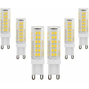 Dewdat - 9W G9 led Bulbs (85W Equivalent Halogen) Warm White 3000K 850Lumen AC220-240V 360° Beam Angle Energy Saving G9 Lamp No Dimmable (Pack of 6) Dewdat - 9W G9 led Bulbs (85W Equivalent Halogen) Warm White 3000K 850Lumen AC220-240V 360° Beam Angle Energy Saving G9 Lamp No Dimmable (Pack of 6)