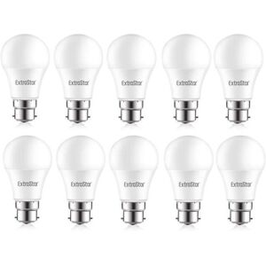 EXTRASTAR 9W led A60 Ball Bulb B22 Daylight 6500K (Pack of 10) EXTRASTAR 9W led A60 Ball Bulb B22 Daylight 6500K (Pack of 10)