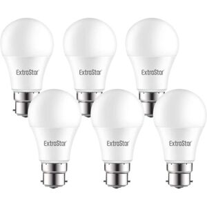 EXTRASTAR 9W led A60 Ball Bulb B22 Daylight 6500K (Pack of 6) EXTRASTAR 9W led A60 Ball Bulb B22 Daylight 6500K (Pack of 6)
