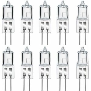Trimec - Ampoules Halogènes G4, Lampe de Base à Broche Halogène G4 12V 20W, 2800K Blanc Chaud Gradable G4 Lampe à Capsule Transparente Lot de 10 Trimec - Ampoules Halogènes G4, Lampe de Base à Broche Halogène G4 12V 20W, 2800K Blanc Chaud Gradable G4 Lampe à Capsule Transparente Lot de 10