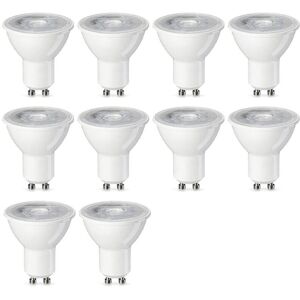 TORMATOR Basics Pack of 10 GU10 LED Spot Bulbs, 4.7W (50W Equivalent), Warm White, Non-Dimmable TORMATOR Basics Pack of 10 GU10 LED Spot Bulbs, 4.7W (50W Equivalent), Warm White, Non-Dimmable
