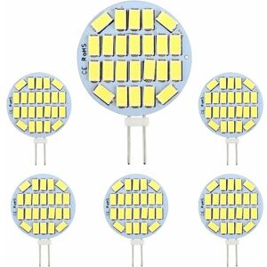 KZQ G4 led 3W, AC12-24V, 300LM Blanc Froid 6000K, 24x5730 smd, Équivalent Ampoule Halogène 30w, Non-Dimmable, G4 Ampoule Ronde led pour Lumière KZQ G4 led 3W, AC12-24V, 300LM Blanc Froid 6000K, 24x5730 smd, Équivalent Ampoule Halogène 30w, Non-Dimmable, G4 Ampoule Ronde led pour Lumière