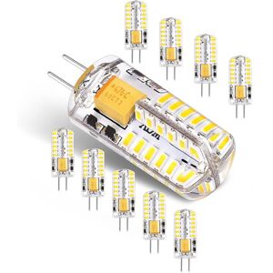 AOUGO G4 led Bulbs 12V ac/dc 3W No Flicker Energy Saving Lamp(Equivalent to 30W Halogen Bulb)Cool White 6000K,G4 led Light,300LM Not Dimmable,Pack of 10 AOUGO G4 led Bulbs 12V ac/dc 3W No Flicker Energy Saving Lamp(Equivalent to 30W Halogen Bulb)Cool White 6000K,G4 led Light,300LM Not Dimmable,Pack of 10