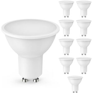 WOIYIC GU10 LED Bulb, 10PCS, 5W GU10 LED Equivalent to 50W Halogen Lamp, Warm White 3000K 450LM Eye Protection Bright, Non-Dimmable, Suitable for WOIYIC GU10 LED Bulb, 10PCS, 5W GU10 LED Equivalent to 50W Halogen Lamp, Warm White 3000K 450LM Eye Protection Bright, Non-Dimmable, Suitable for