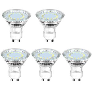 BEIJIYI GU10 LED Bulb, 6500K, 4W, 50W Halogen Equivalent, 450LM, GU10 LED Spot Light Bulb, Non-Dimmable, 230V, 110° Wide Beam Angle, 5-Pack BEIJIYI GU10 LED Bulb, 6500K, 4W, 50W Halogen Equivalent, 450LM, GU10 LED Spot Light Bulb, Non-Dimmable, 230V, 110° Wide Beam Angle, 5-Pack