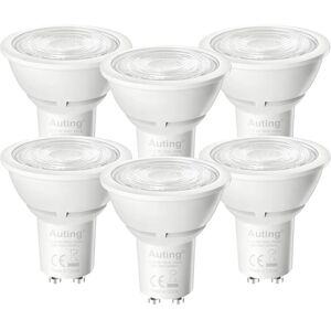 COOCHEER GU10 LED bulbs, pack of 6, 2 W (replaces 40 W), 360 lm, LED reflector spotlights, warm white light (3000 K), 38° beam angle, non-dimmable, energy COOCHEER GU10 LED bulbs, pack of 6, 2 W (replaces 40 W), 360 lm, LED reflector spotlights, warm white light (3000 K), 38° beam angle, non-dimmable, energy