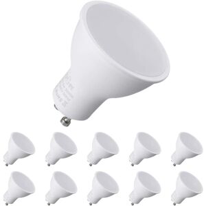 Aougo - GU10 led Light Bulbs, 7W Halogen Bulb Equivalent 70W, 550ml, Warm White 3000K, 120°Wide Beam, led Spot Light Bulbs, Pack of 10 [Energy Class Aougo - GU10 led Light Bulbs, 7W Halogen Bulb Equivalent 70W, 550ml, Warm White 3000K, 120°Wide Beam, led Spot Light Bulbs, Pack of 10 [Energy Class