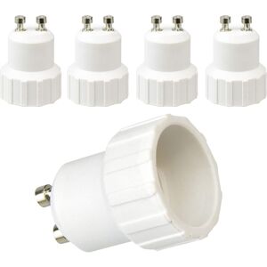 Aougo - GU10 to E14 Adapter, GU10 to E14 Light Bulb Base Converter Lamp Socket Adapter Holder, Maximum Power 200W, 0250V, Pack of 5. Aougo - GU10 to E14 Adapter, GU10 to E14 Light Bulb Base Converter Lamp Socket Adapter Holder, Maximum Power 200W, 0250V, Pack of 5.