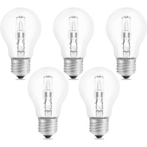 WOIYIC Halogen Bulb E27 A55 42W Dimmable, AC220-240V, 650LM Warm White 2700K, Clear Globe Bulb E27 Halogen for Ceiling Light, Desk Lamp, Wall Lamp, Floor WOIYIC Halogen Bulb E27 A55 42W Dimmable, AC220-240V, 650LM Warm White 2700K, Clear Globe Bulb E27 Halogen for Ceiling Light, Desk Lamp, Wall Lamp, Floor