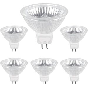 Jusch - Halogen lamp GU5.3 35 w 12 v, 400 lm warm white 2700 k dimmable, MR16 halogen spot bulb, 6-pack Jusch - Halogen lamp GU5.3 35 w 12 v, 400 lm warm white 2700 k dimmable, MR16 halogen spot bulb, 6-pack