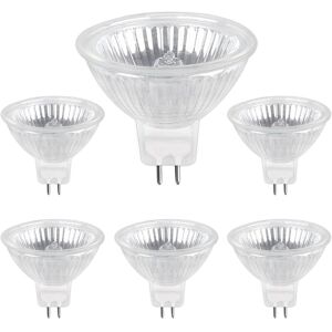 MEMKEY Halogen lamp GU5.3 50 W 12 V, 800 lm warm white 2700 K dimmable, MR16 halogen spot bulb, 6-pack MEMKEY Halogen lamp GU5.3 50 W 12 V, 800 lm warm white 2700 K dimmable, MR16 halogen spot bulb, 6-pack