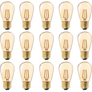 Memkey - led E27 Vintage Light Bulb, ST45 Easy to Use 1W=10W Incandescent Bulbs Super Warm White 2200K E27 Medium Base Bedside Lamp Bulb Gold Glass Memkey - led E27 Vintage Light Bulb, ST45 Easy to Use 1W=10W Incandescent Bulbs Super Warm White 2200K E27 Medium Base Bedside Lamp Bulb Gold Glass