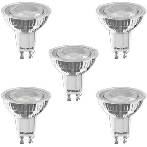 Litecraft - Light Bulb GU10 4.5W 4000K Cool White Dimmable led in Clear - 5 Pack Litecraft - Light Bulb GU10 4.5W 4000K Cool White Dimmable led in Clear - 5 Pack